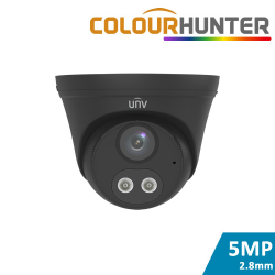 Black Dual Light Turret Dome Camera (5MP, Mic)